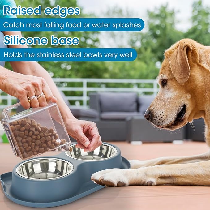 Anti-Spill Pet Bowl Set: Mess-Free Meals, Happy Home!
