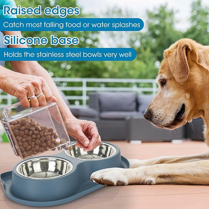 Anti-Spill Pet Bowl Set: Mess-Free Meals, Happy Home!
