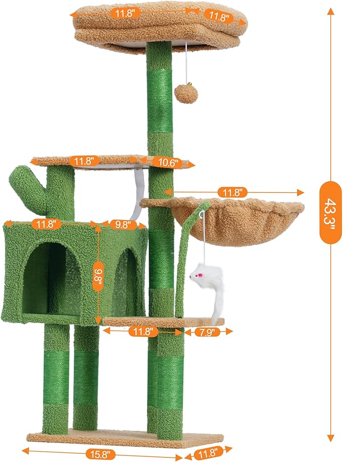 Complete Cat Scratching Tree: Adventure, Comfort & Endless Fun!