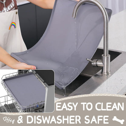 Silicone Spill-Proof Pet Mat: Keep Your Floors Clean, Effortlessly!