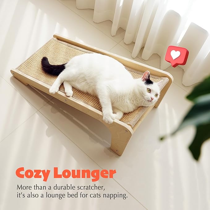 L-Shaped Sisal Cat Scratcher: Durable Fun & Furniture Protection!