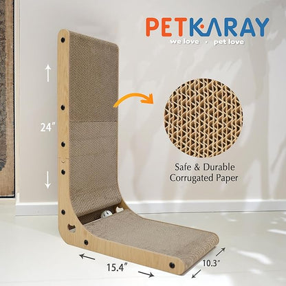 L-Shaped Sisal Cat Scratcher: Durable Fun & Furniture Protection!
