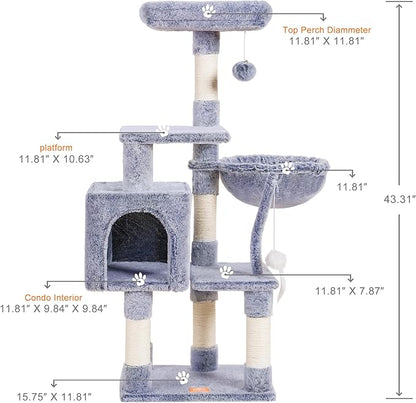 Complete Cat Scratching Tree: Adventure, Comfort & Endless Fun!