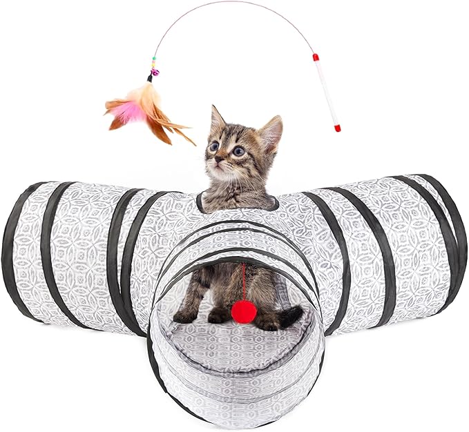 Spacious Pet Play Tunnel: Adventure, Exercise & Endless Fun for Your Companion!
