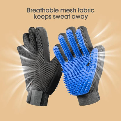 Delomo Grooming Gloves: Relaxing Massage & Effective De-Shedding!