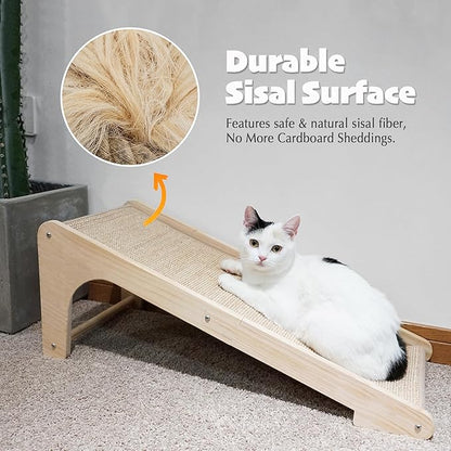 L-Shaped Sisal Cat Scratcher: Durable Fun & Furniture Protection!