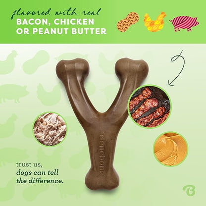 Benebone Wishbone: Indestructible Dog Bone with Real Bacon Flavor!
