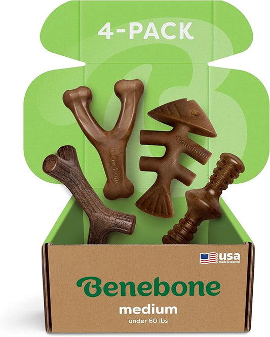 4-Pack Benebones: Ultimate Durability & Fun for Super Chewers!