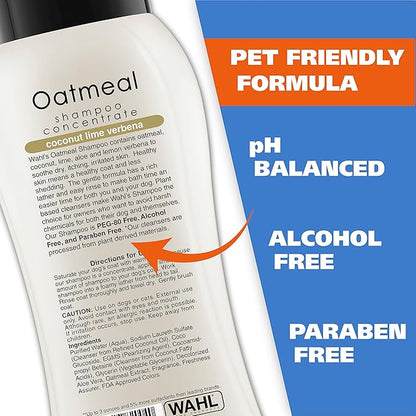 Wahl Oatmeal & Verbena Dry Shampoo: Gentle, No-Rinse Pet Care!