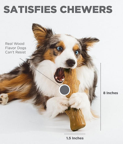 Barbecue Flavored Chew Toy for Dogs: Real Wood Taste, Splinter-Free Fun!
