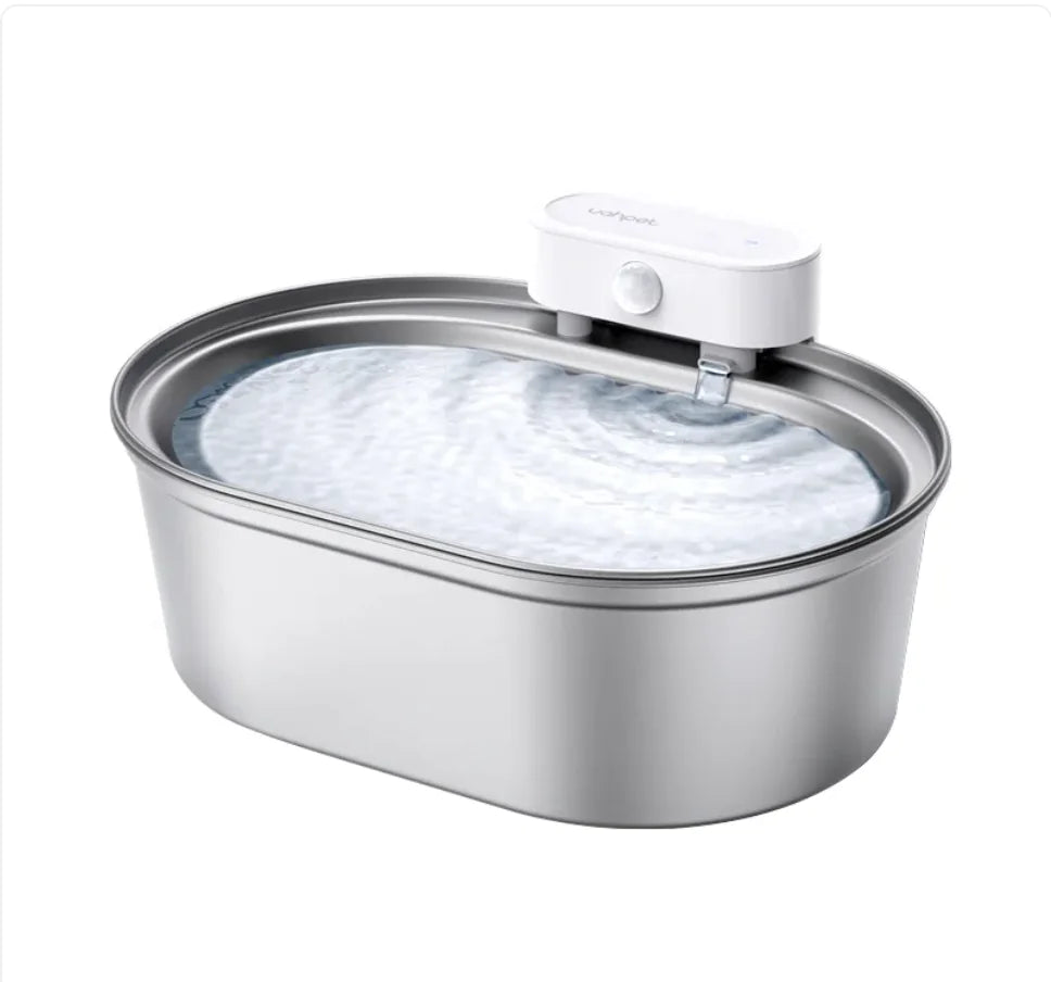 Uha Stainless Steel Automatic Pet Water Fountain | Quiet, Filtered & Hygienic for Cats & Dogs